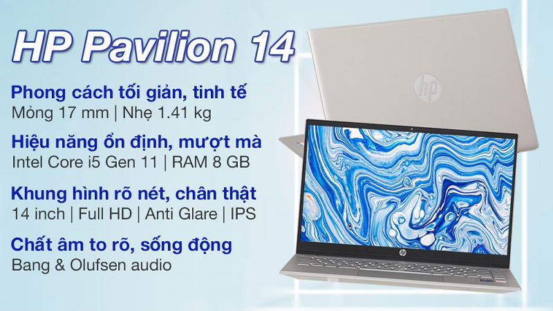 Laptop HP Pavilion 14 dv0535TU i5 1135G7