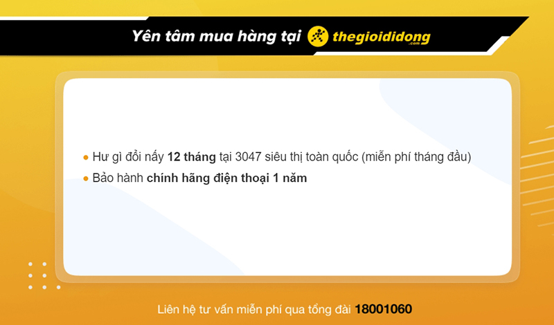 Chính sách bảo hành sản phẩm khi mua hàng tại TGDĐ