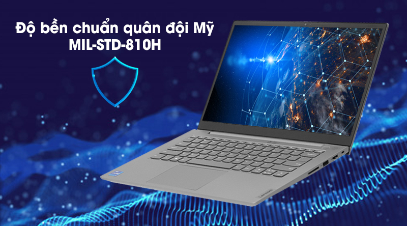  Lenovo ThinkBook 14 có vẻ ngoài sang trọng, đạt chuẩn độ bền quân đội