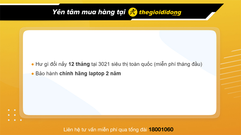 Mua laptop tại Th&ecirc;́ Giới Di Đ&ocirc;̣ng đ&ecirc;̉ được hưởng nhi&ecirc;̀u ưu đãi h&acirc;́p d&acirc;̃n