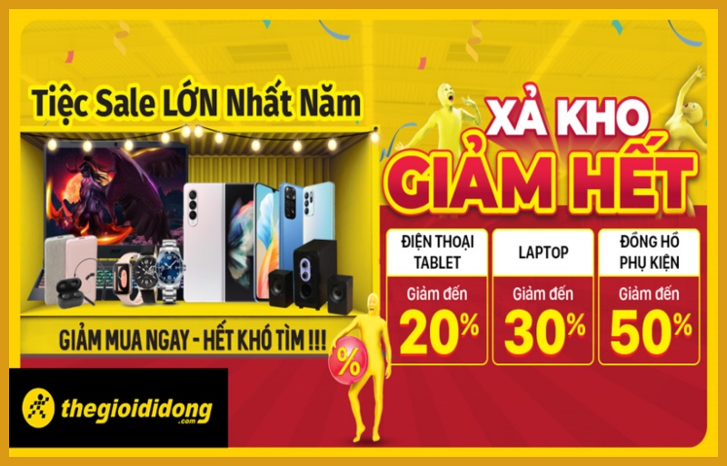 Tiệc Sale Lớn Nhất Năm tại TGDĐ