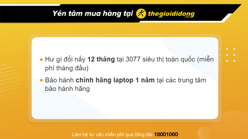 Mua laptop tại Thế Giới Di Động để được hưởng nhiều ưu đãi hấp dẫn