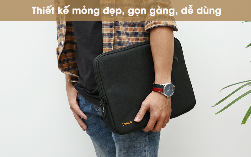 T&uacute;i chống sốc Laptop 13 inch TOMTOC A13-C02D Xanh đen