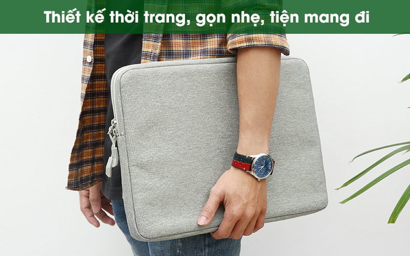 T&uacute;i chống sốc Laptop 15 inch TOMTOC A13-E02G X&aacute;m
