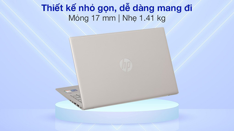 Laptop HP Pavilion 14 có nắp lưng bằng kim loại cứng cáp