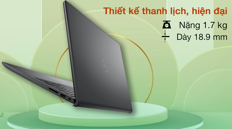 Laptop Dell Inspiron sở hữu thiết kế gọn gàng gàng và đẹp mắt