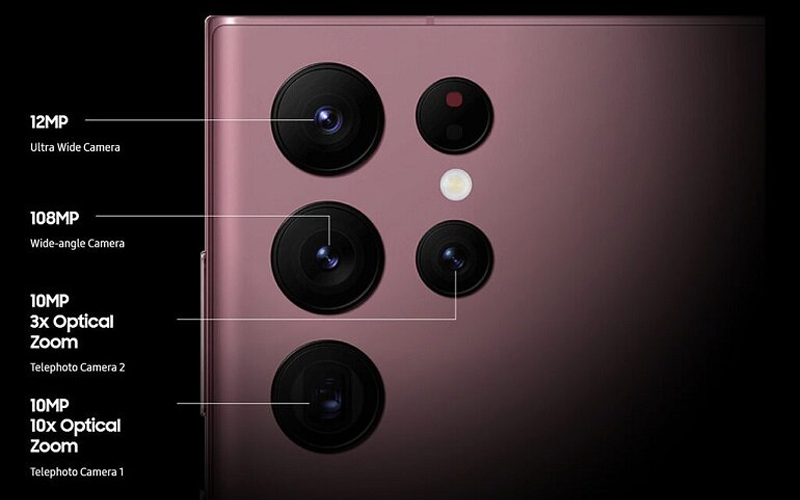 Galaxy S22 Ultra sở hữu 4 camera sau si&ecirc;u chất lượng
