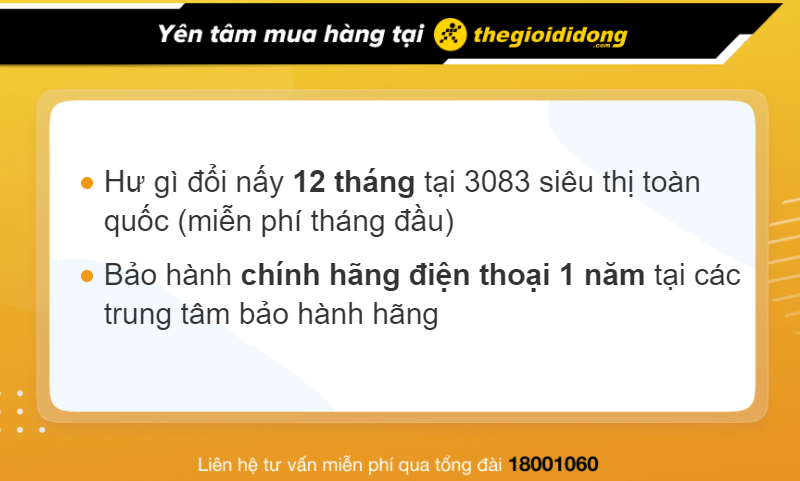 Chính sách bảo hành khi mua điện thoại Realme 9 Pro, Realme 8 Pro tại TGDĐ