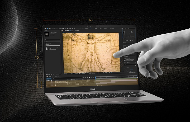 Laptop sở hữu m&agrave;n h&igrave;nh cảm ứng chất lượng cao