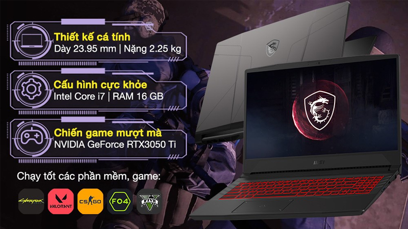 Laptop MSI Gaming Pulse GL66 11UDK (816VN)