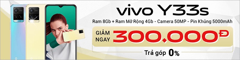 Khuyến mãi 300K cho điện thoại Vivo Y33s tháng 4/2022, bạn biết chưa?