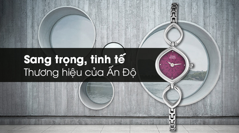 Đồng hồ kim Titan 2497SM02 phù hợp với các bạn nữ trẻ trung
