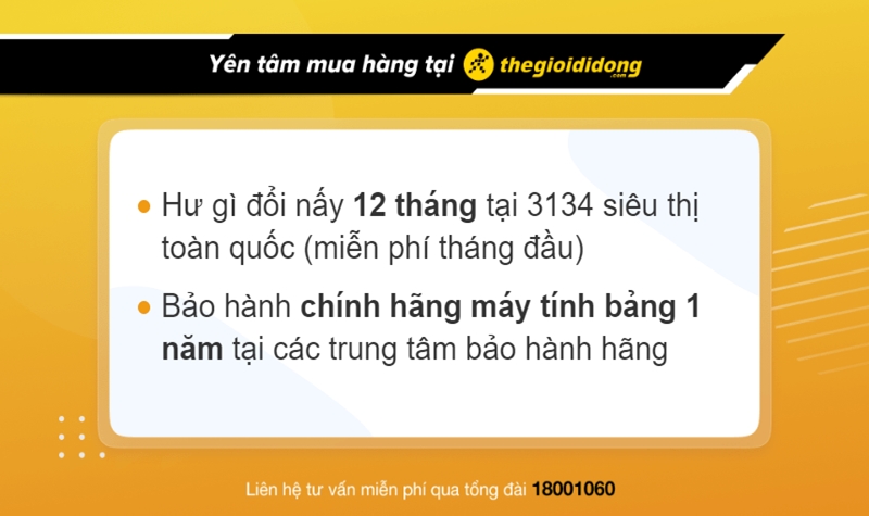 Chính sách bảo hành tại Thế Giới Di Động