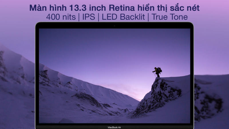 Độ hiển thị tốt với màn hình Retina