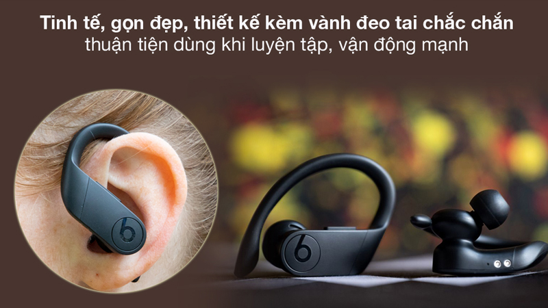 Thiết kế tai nghe tinh tế, có vành đeo chắc chắn