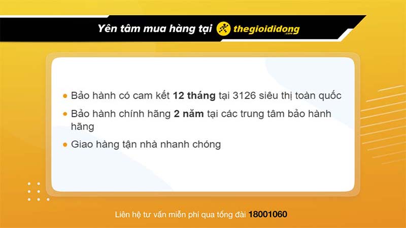 Chính sách bảo hành bàn phím tại Thế Giới Di Động