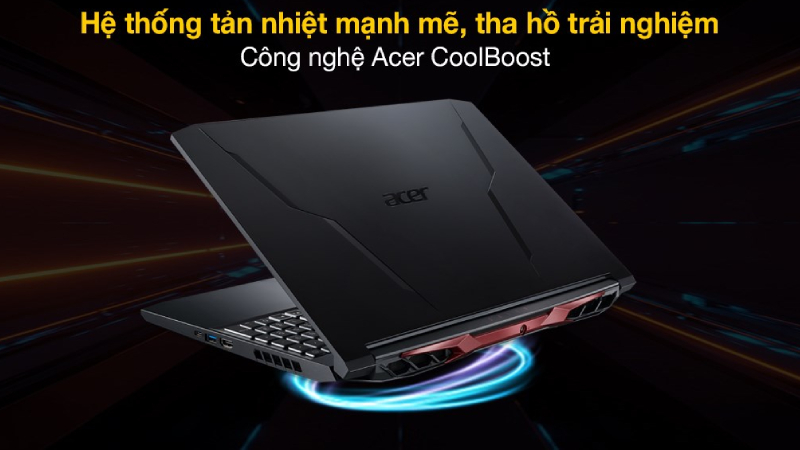 Laptop Acer Nitro 5 Gaming AN515 45 R6EV sở hữu bàn phím chuyển màu