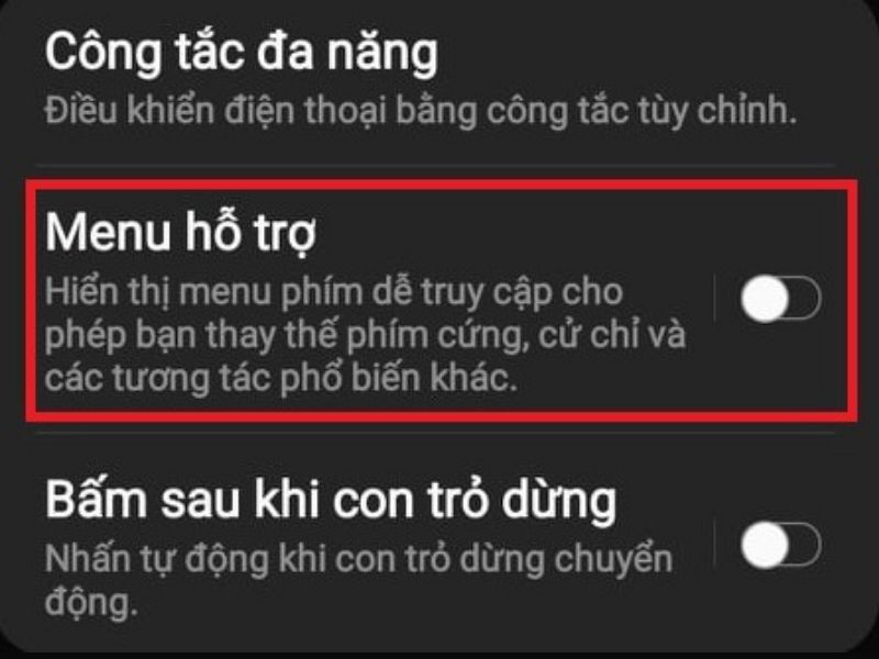 Gạt thanh ngang từ tr&aacute;i sang phải