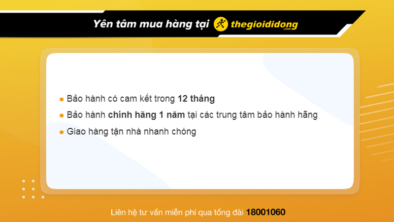 Chính sách bảo hành hấp dẫn