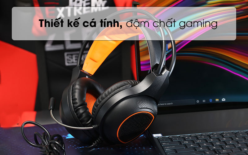 Tai nghe gaming có kiểu dáng khá thanh lịch