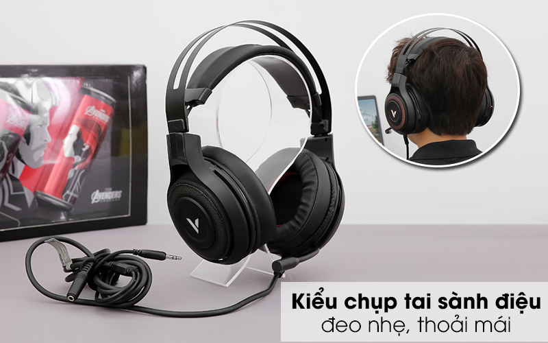 Kiểu dáng tai chụp sành điệu, êm nhẹ