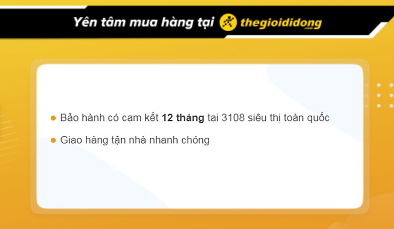 Chính sách bảo hành loa tại Thế Giới Di Động