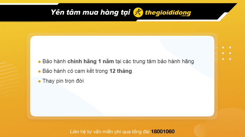 Ch&iacute;nh s&aacute;ch bảo h&agrave;nh đồng hồ tại Thế Giới Di Động