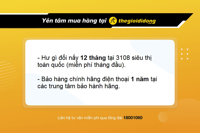 Chính sách bảo hành khi mua điện thoại Samsung Galaxy S22 Ultra 5G tại TGDĐ