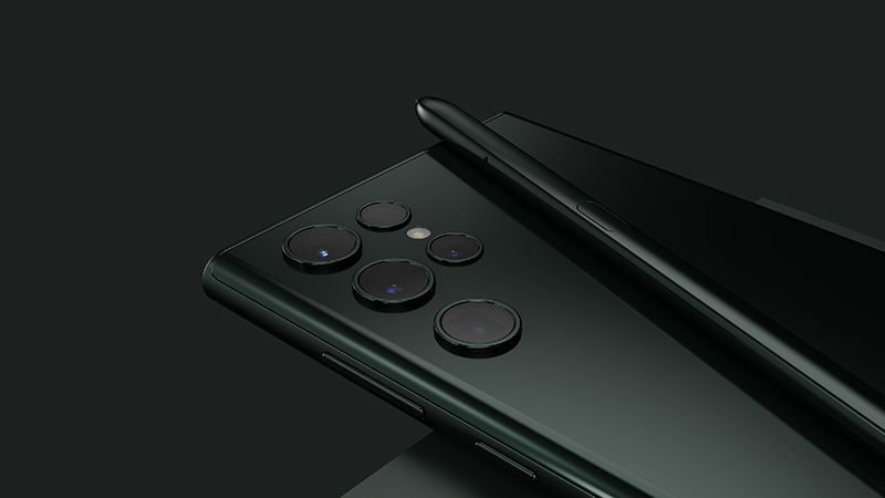 Samsung Galaxy S22 Ultra 5G g&acirc;y được ấn tượng khi trang bị đến 4 camera sau