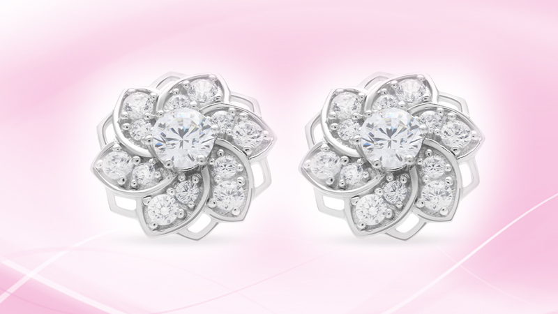 B&ocirc;ng Tai AvaJi AVJ.E000907.00 gia c&ocirc;ng sắc sảo, sang trọng