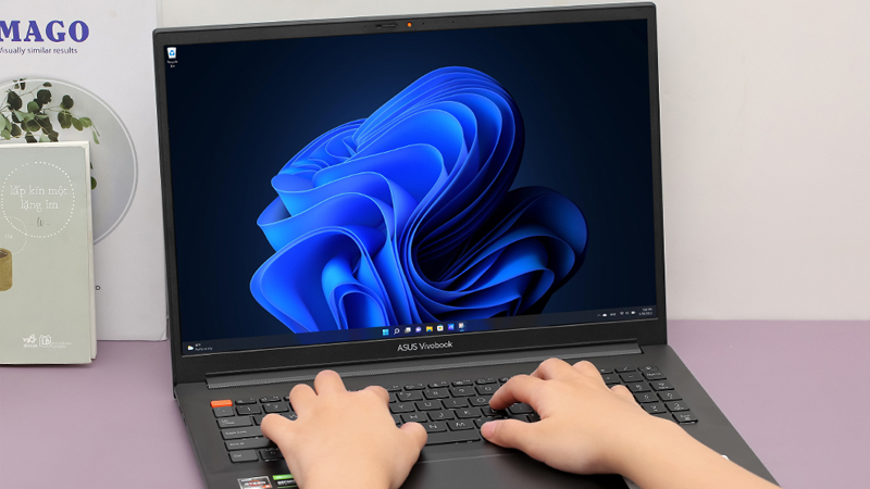 Laptop Asus VivoBook Pro 16X OLED M7600QC R5 (L2077W) cho m&agrave;n h&igrave;nh sắc n&eacute;t, chỉnh sửa h&igrave;nh tiện lợi