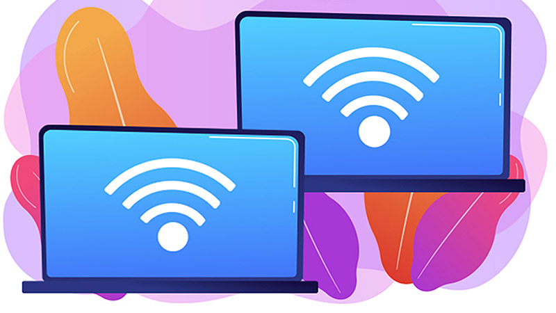 Laptop kết nối internet nhanh