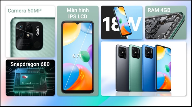 Xiaomi Redmi 10C đột ph&aacute; trong ph&acirc;n kh&uacute;c gi&aacute; rẻ