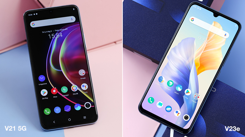 M&agrave;n h&igrave;nh V21 5G c&oacute; phần h&uacute;t mắt hơn
