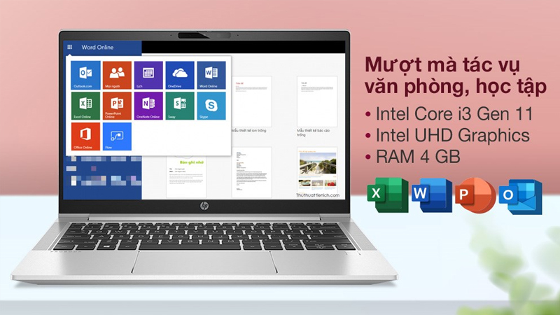 Laptop HP Probook 450 G8 i3 1115G4 cho hiệu năng mượt m&agrave;
