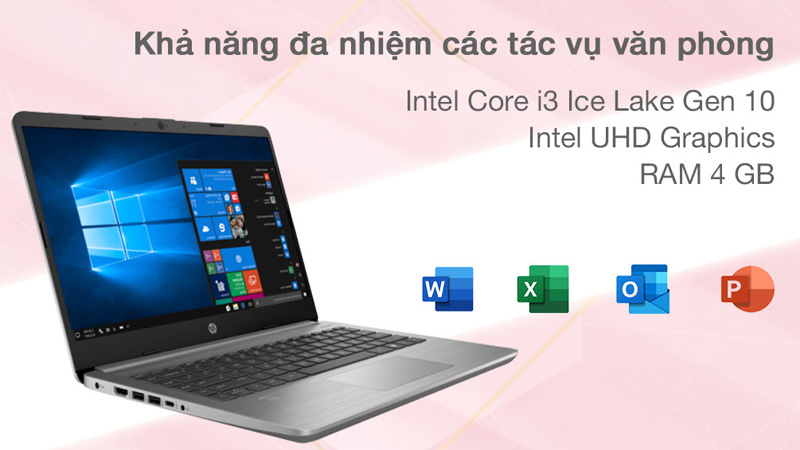 Laptop HP 340s G7 i3 1005G1 đ&aacute;p ứng đa nhiệm ổn
