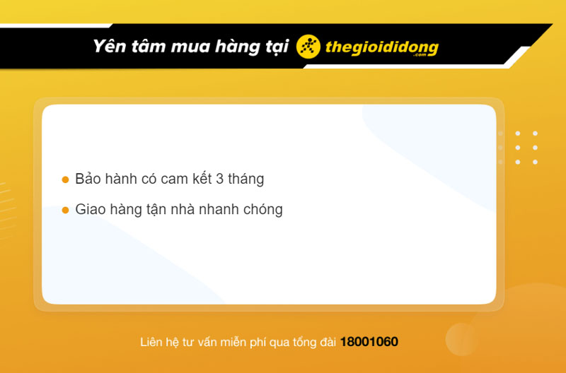Chính sách bảo hành tại Thế Giới Di Động