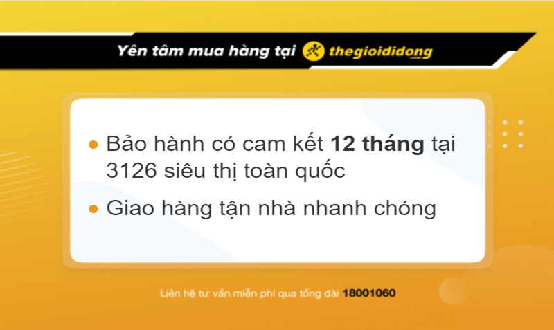 Chính sách bảo hành tại Thế Giới Di Động