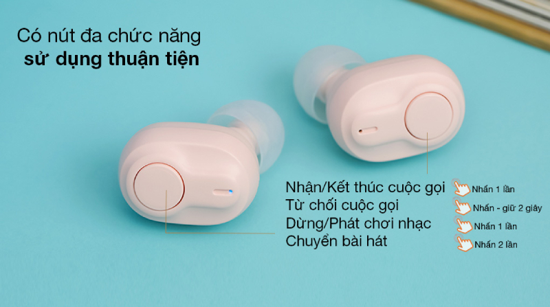 Có nút đa chức năng, giúp sử dụng tai nghe thuận tiện