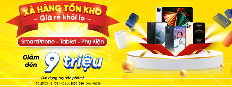 Si&ecirc;u ưu đ&atilde;i c&aacute;c ng&agrave;nh h&agrave;ng smartphone, tablet, phụ kiện tại TGDĐ