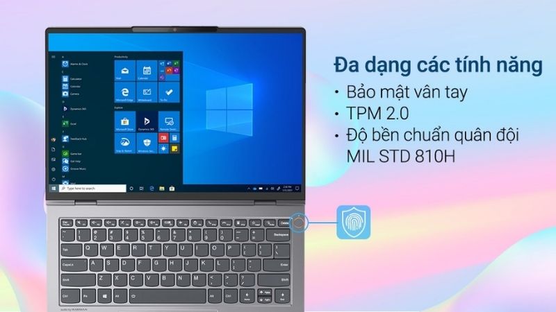 Mở kh&oacute;a nhanh ch&oacute;ng với cảm biến v&acirc;n tay một chạm