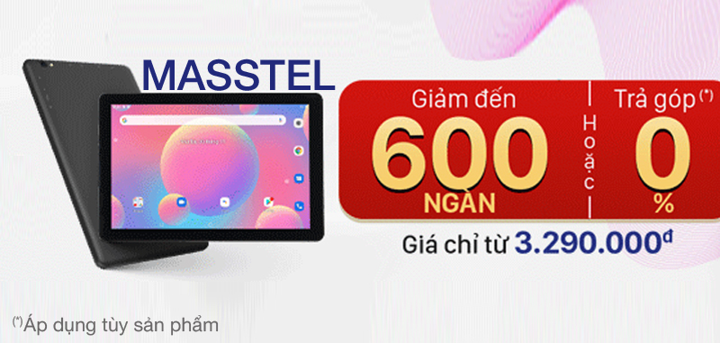 Ưu đãi giảm giá máy tính bảng Masstel tại Thế Giới Di Động