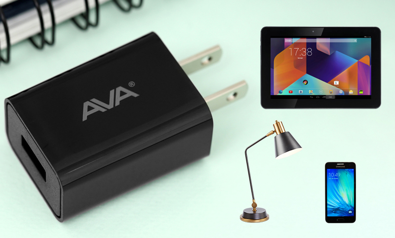 Adapter Sạc USB 5A AVA DS432 được thiết kế với kiểu dáng nhỏ gọn
