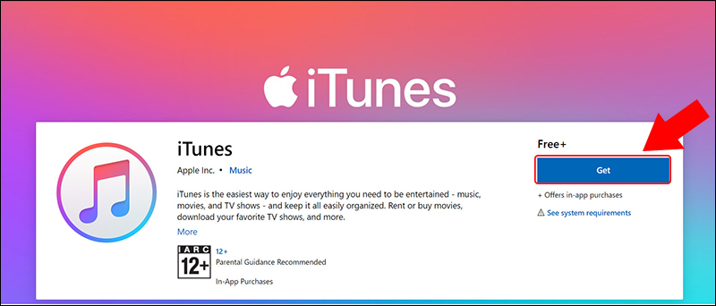 Tải iTunes cho máy tính Windows