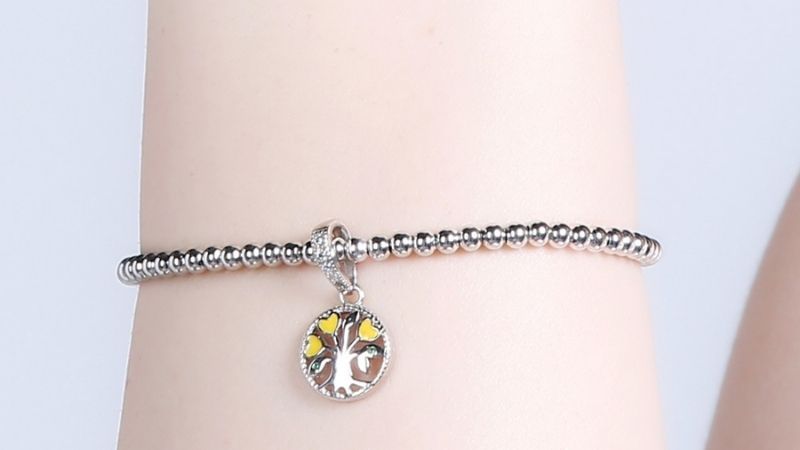 Hạt Charm Bạc nhẹ nh&agrave;ng