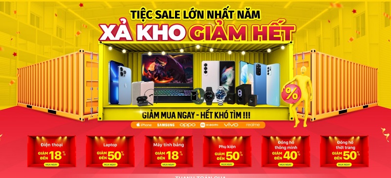 Tiệc Sale Lớn Nhất Năm - Xả Kho Giảm Hết