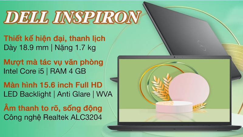 Laptop có chip xử lý cho hiệu năng ổn định