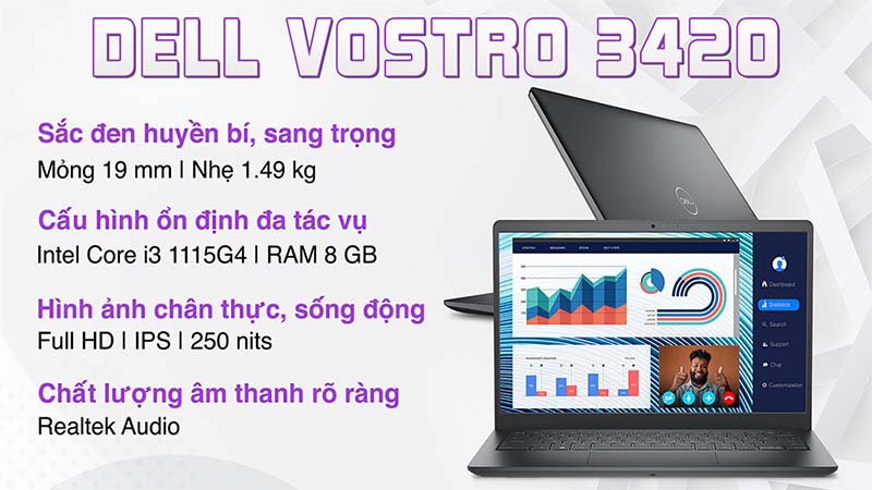 Được trang bị dòng chip Intel Core i3 Tiger Lake 1115G4