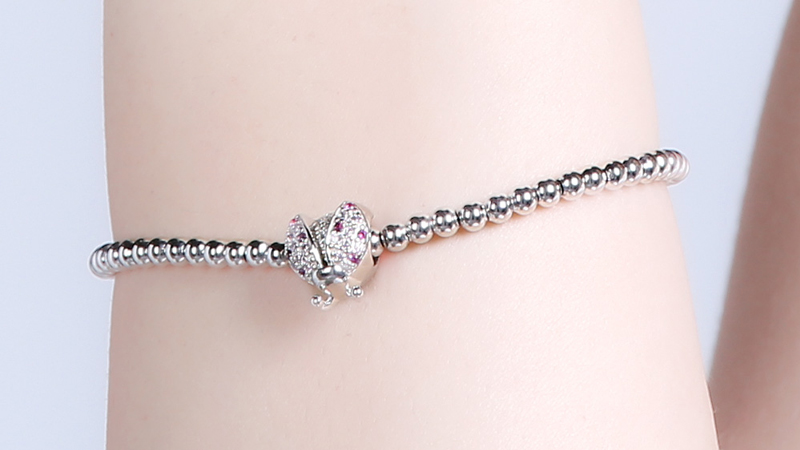 Hạt Charm bạc nữ mạ Rhodium AvaJi AVJ.C000037.00