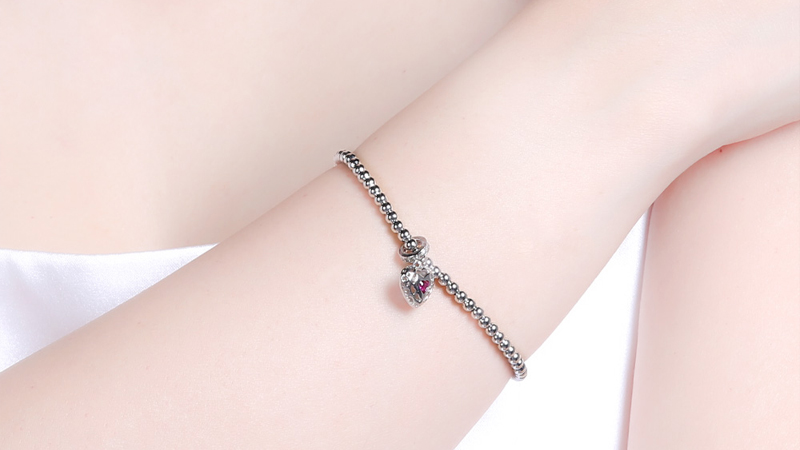 Charm nữ mạ bạc Rhodium tạo n&eacute;t sang trọng